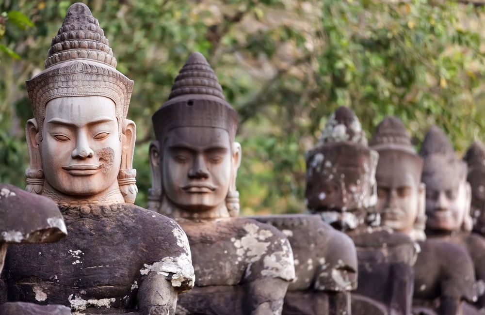 angkor faces
