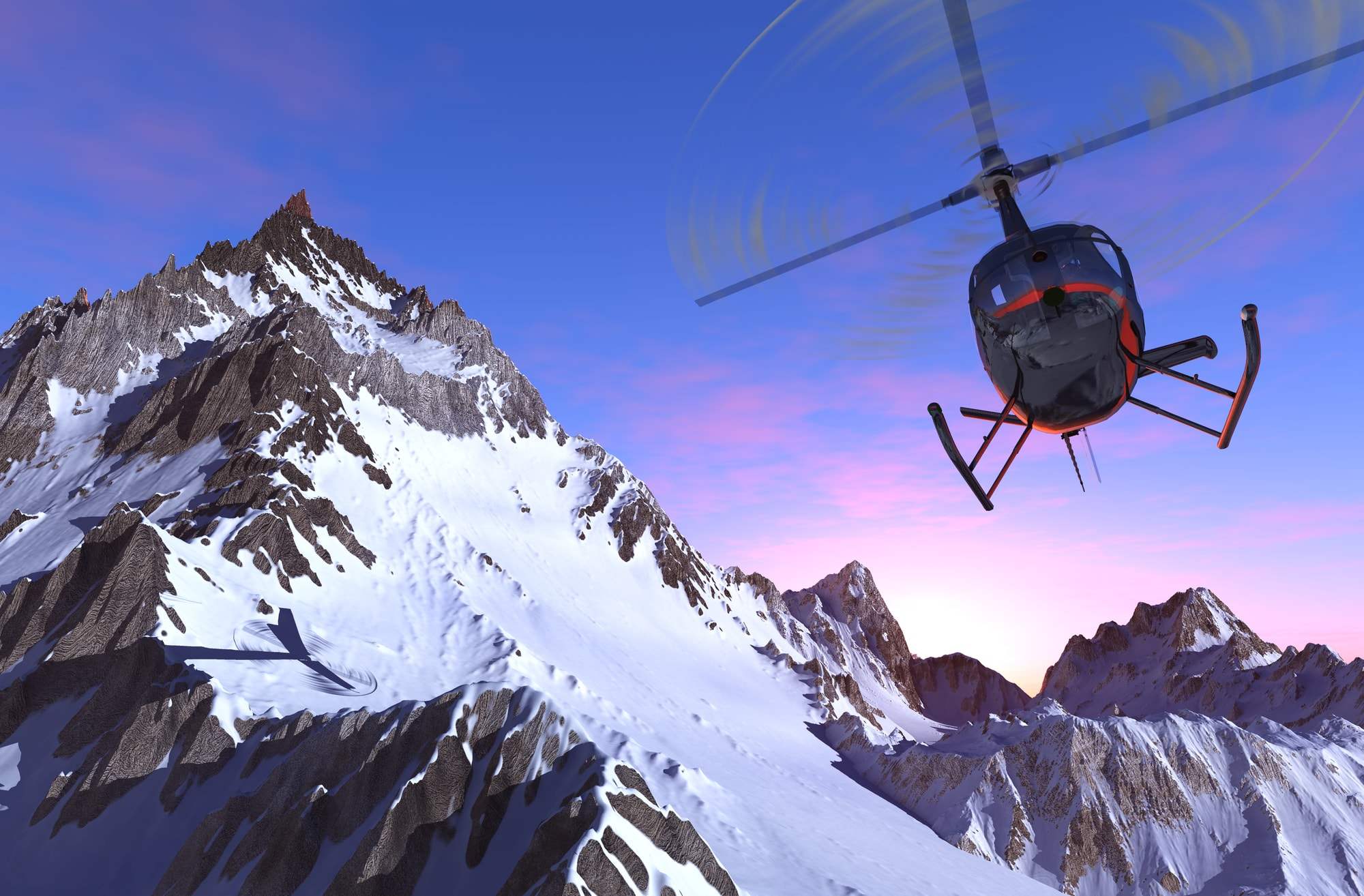Helicopter in Nepal