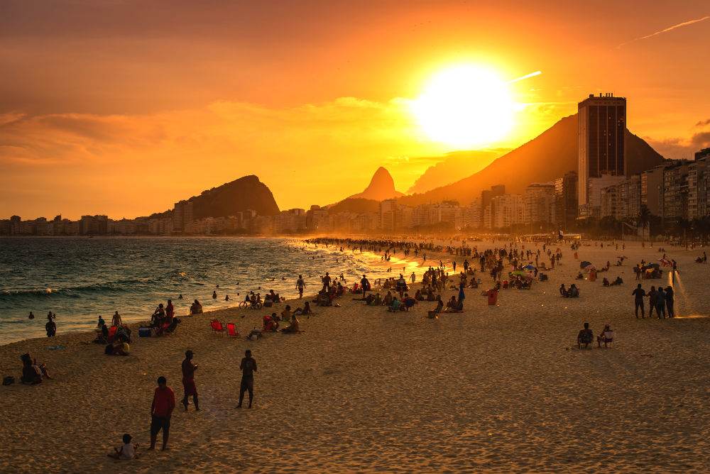 Rio Beach at Sunset